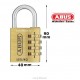 Cadenas a code pour casier