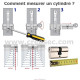 mesures Cylindre ABUS D6X 35-65