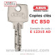 Abus EC850 sleutel op code