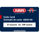 Abus D6 sleutel op code